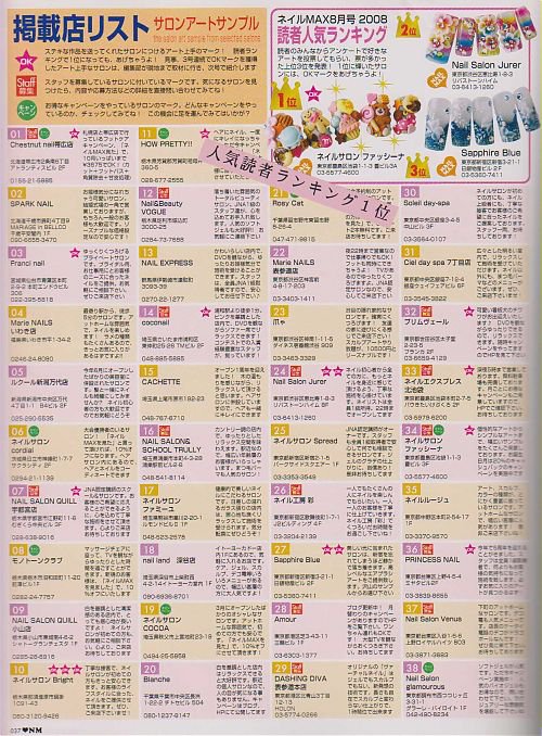 [ネイルMAX 2008/10月号]